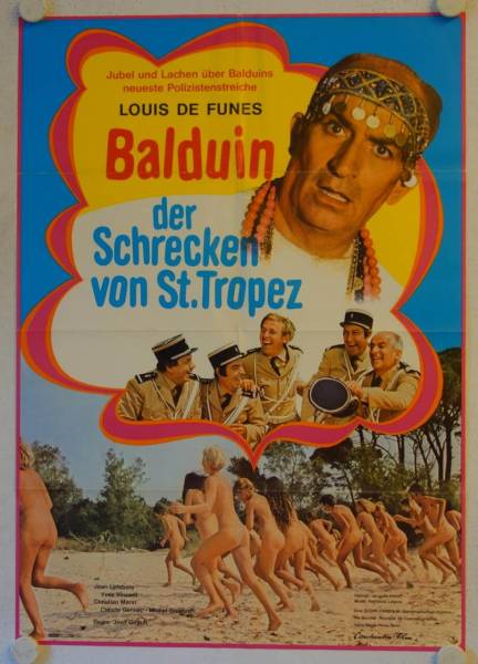 The Gendarme Takes Off original release german movie poster